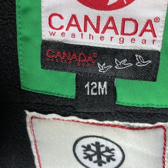 Canada Weathergear Infant Boys Green Fleece-lined Jacket Faux Fur Trim Size 12M - Picture 6 of 7